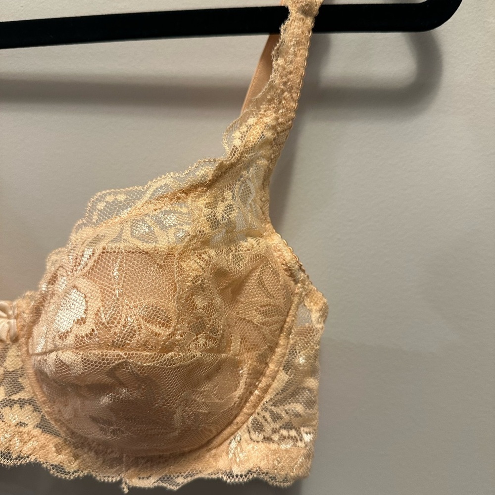 Elegant Lace Bra in Cream